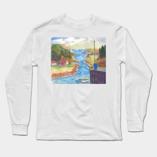 Inlet near Popham Beach in Maine Long Sleeve T-Shirt